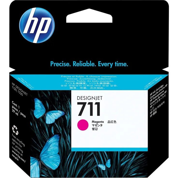 HP 711 Magenta DesignJet Tintenpatrone, 29 ml