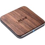 InLine 33393U Qi woodcharge, wireless fast charger, Smartphone kabellos laden, 5-7,5-10W