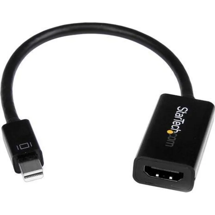 StarTech.com Mini DisplayPort auf HDMI 4k @ 30Hz Adapter für UltraBook- mDP 1,2 zu HDMI Konverter - Videokonverter - DisplayPort - Schwarz (MDP2HD4KS)