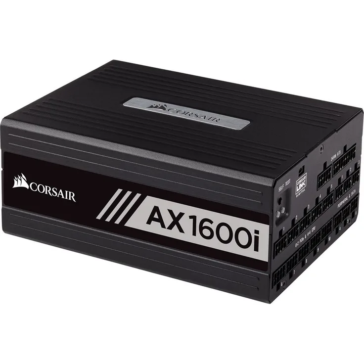Corsair AX1600i digitales PC-Netzteil (Voll-Modulares Kabelmanagement, 80 Plus Titanium, 1600 Watt, EU)