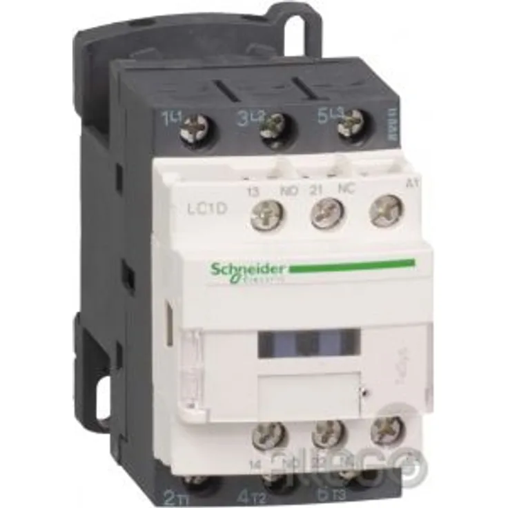 Schneider LC1D09BL Leistungsschütz, 3p+1S+1Ö, 4kW-400V-AC3, 9A, Spule 24V DC, 24 V