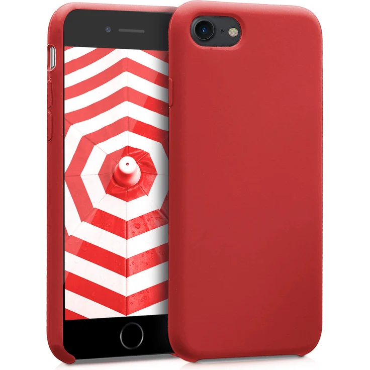 kwmobile TPU Case gummiert für Apple iPhone 7 / 8 Dunkelrot