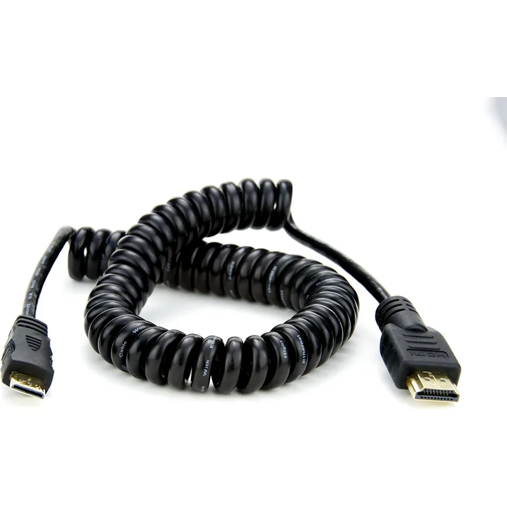 Atomos ATOMCAB009 HDMI Spiralkabel (Mini HDMI auf Full HDMI)