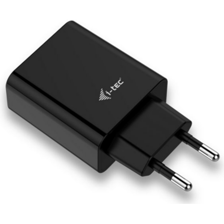 i-tec USB Power 2 Port Netzladegerät 2,4A schwarz 110-240V