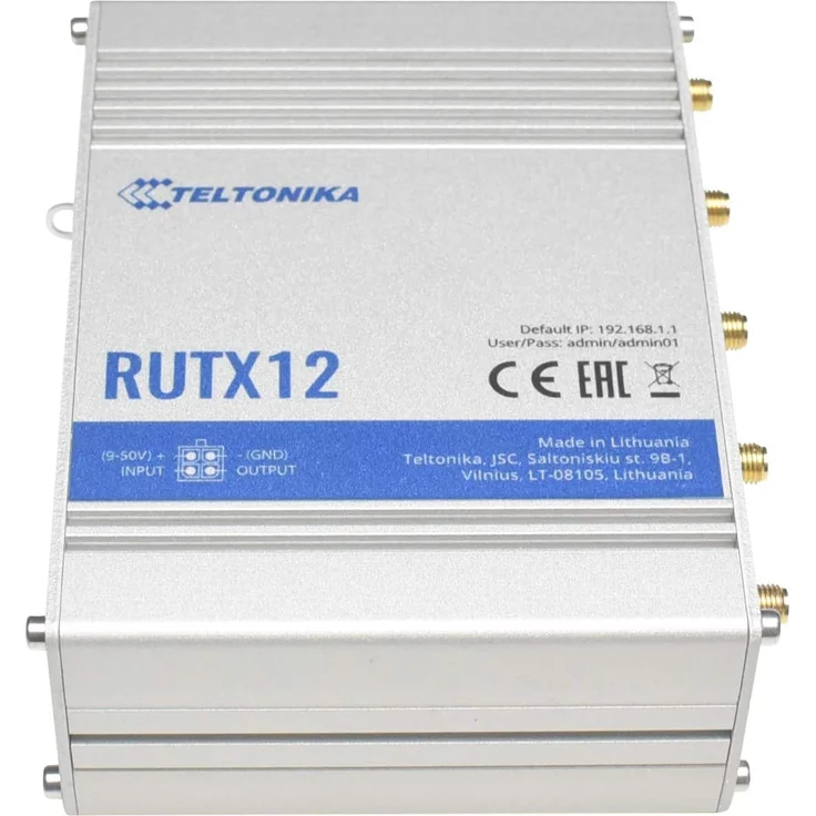teltonika rutx12 dual lte cat6 router wlan dual band WLAN (wave-2 802.11ac) 2 sim – Bild 3