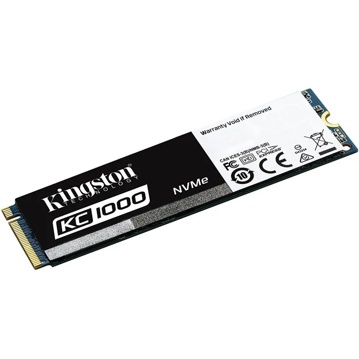 Kingston KC1000 NVMe PCIe SSD 480GB Gen2 x4 (mit HHHL AIC card)