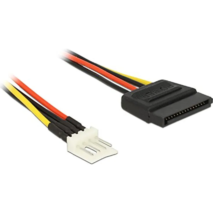 DeLOCK - Stromkabel - 15 PIN SATA Power (M) - 4-Pin-Mini-Stromversorgungsstecker (M) - 24 cm (83877)