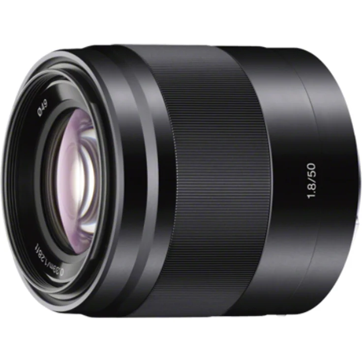 Sony SEL-50F18 Porträt-Objektiv (Festbrennweite, 50 mm, F1.8, APS-C, geeignet für A6000, A5100, A5000 und Nex Serien, E-Mount) schwarz – Bild 1
