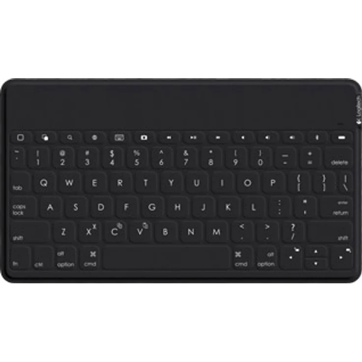Logitech Keys-to-Go Kabellose Tablet-Tastatur, Bluetooth, iOS-Sondertasten, Ultraleicht & Geräuschlos, 3-Monate Akkulaufzeit, Fürs Tablet und Smartphone, Französisches AZERTY-Layout - schwarz – Bild 1
