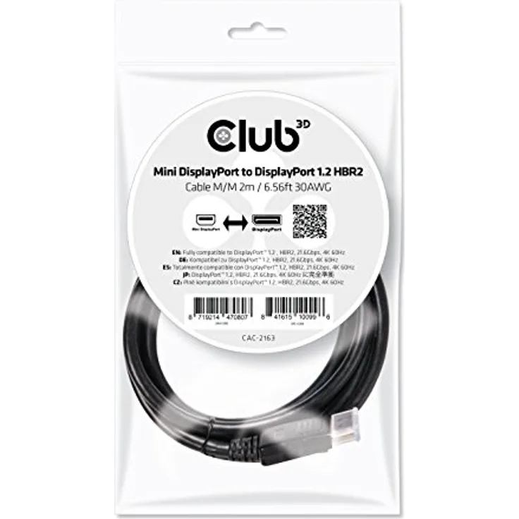 Club 3D Mini DisplayPort auf VGA Schwarz Aktiver Adapter St.-B