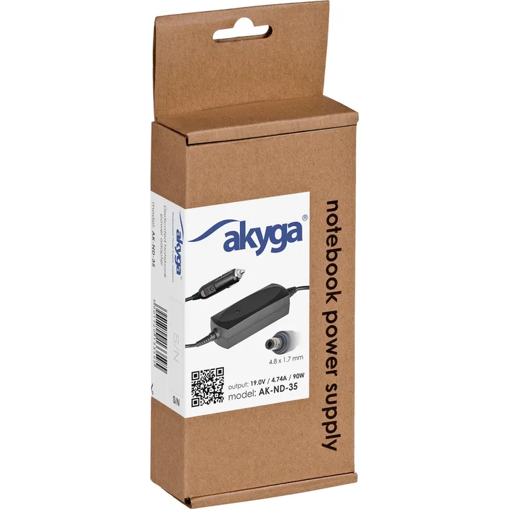 Akyga AK-ND-35 - Notebook - Auto - 12 V - 90 W - 19 V - Schwarz