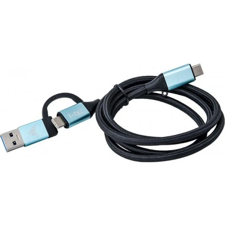 i-tec USB-C > USB-C Kabel integrierter USB-3.0 Adapter 4K/60Hz 100W 10Gbps 100cm