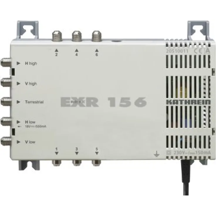 Kathrein EXR 156 Satelliten-ZF-Verteilsystem Multischalter (1 Satellit, 6 Teilnehmeranschlüsse, Klasse A)