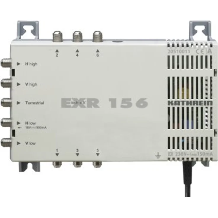 Kathrein EXR 156 Satelliten-ZF-Verteilsystem Multischalter (1 Satellit, 6 Teilnehmeranschlüsse, Klasse A)