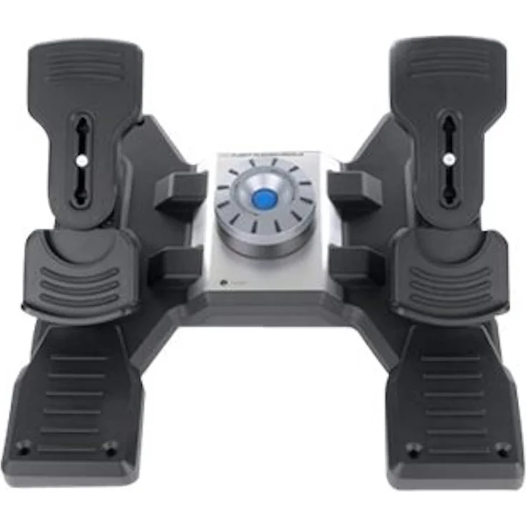 Logitech Flight Rudder Pedals Schwarz, Silber (945-000005) (PC) – Bild 3