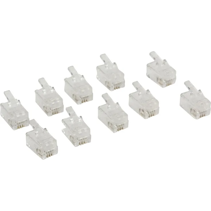 Valueline RJ10-Stecker (10 Stück) transparent