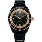 Alpina Comtesse Horological Hybrid-Smartwatch Unisex, 36mm, faserverstärktes Polymergehäuse, Roségold/Schwarz