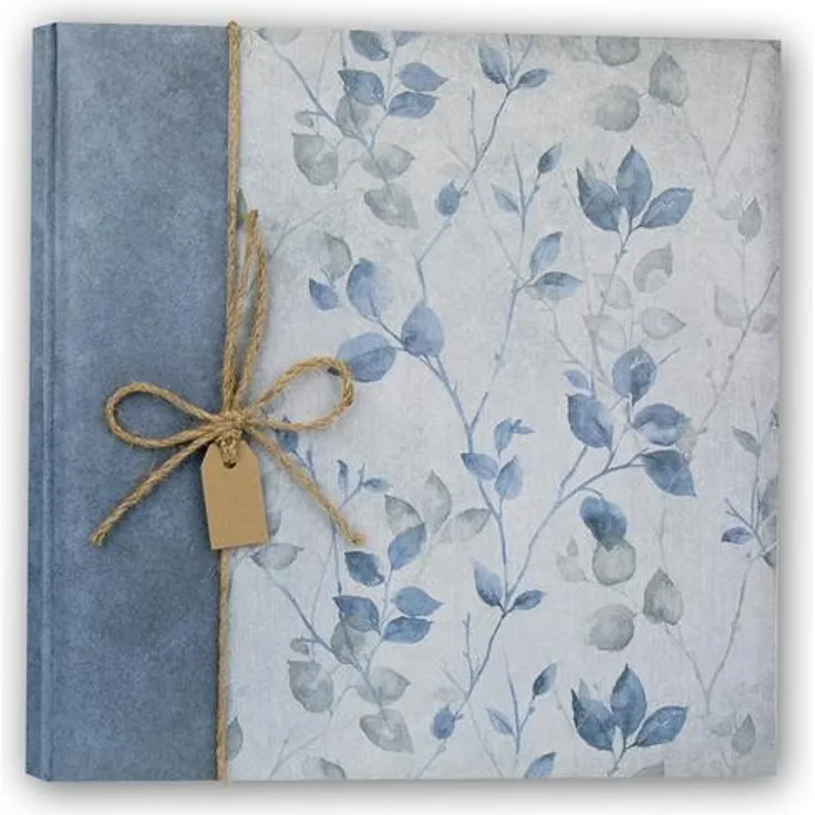 ZEP Garden blue Buchalbum 24x24 cm, 20 weiße Seiten