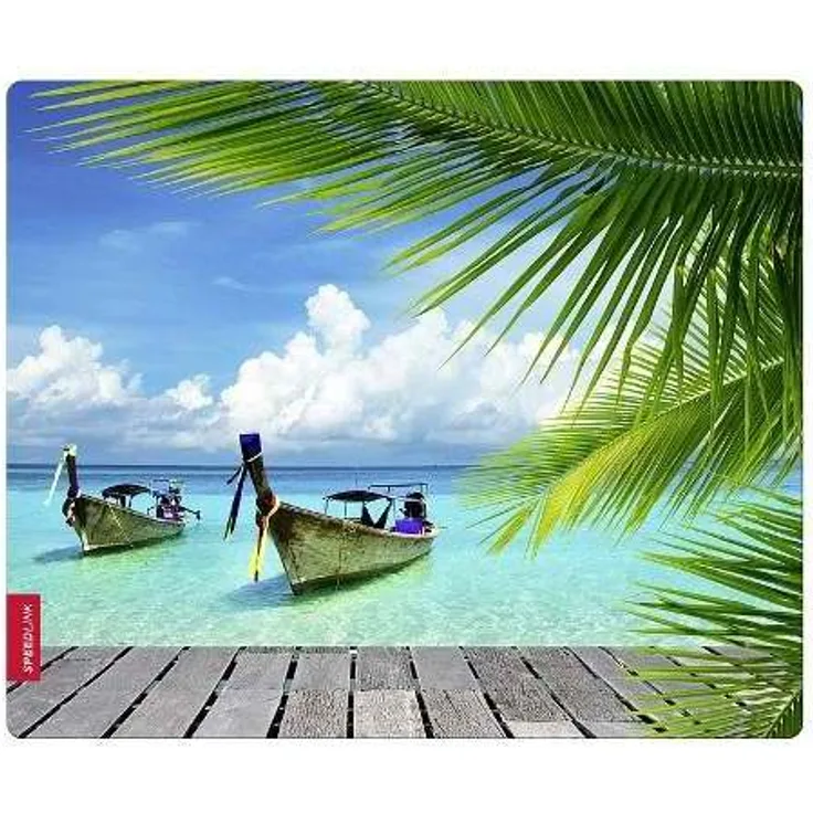 Speedlink SILK Mousepad - Mauspad mit weicher Textiloberfläche und antistatischer Wirkung, Maße: 23 x 19 x 0,2 cm, Paradise Edition