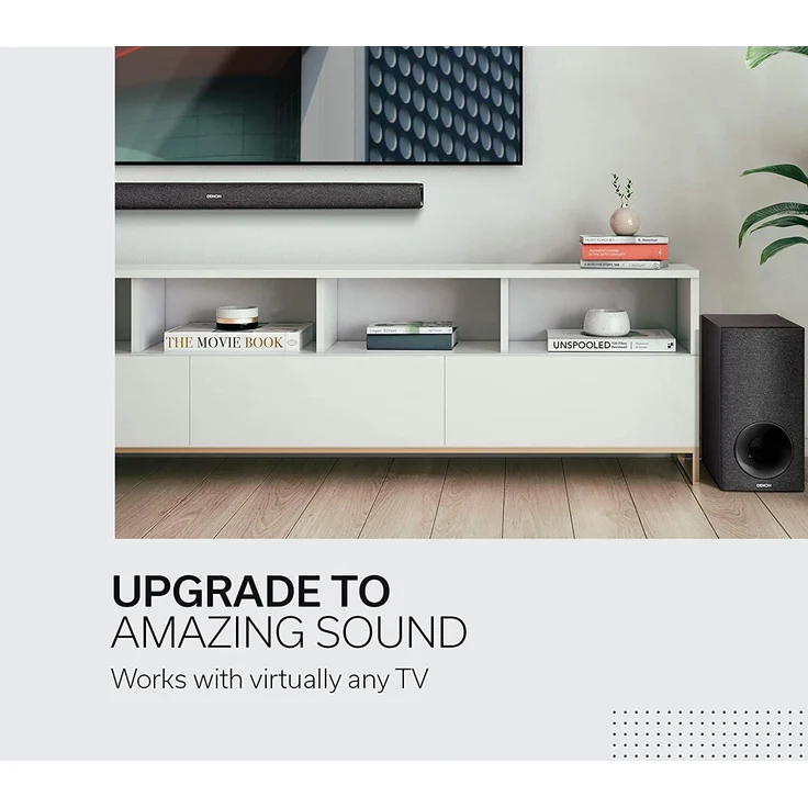 Denon DHT-S416H 2.1 Soundbar mit Subwoofer, kabellos/kabelgebunden, geeignet für TV, schwarz – Bild 5