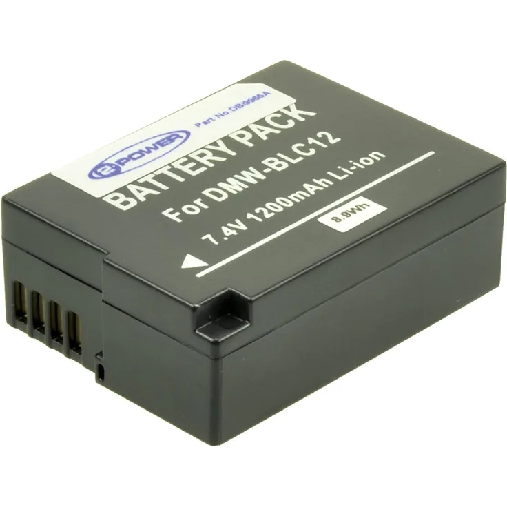 2-Power 1000mAh Li-Ion (7,4V) Kamera Ersetzt Akku für DMW-BLC12