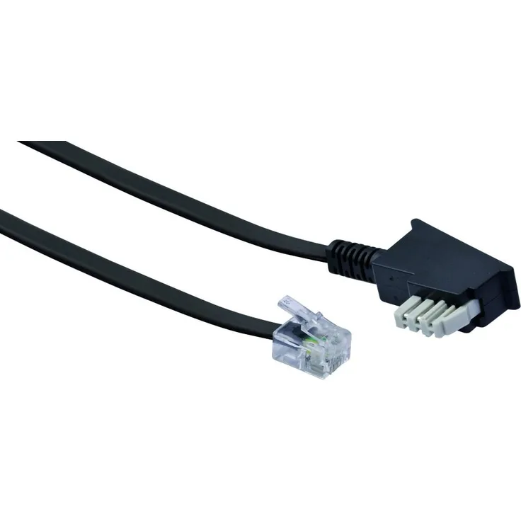 Schwaiger Telefon Anschlusskabel TAL6237 533 , TAE (N) RJ11'' ''schwarz, 10,0m, 1x TAE (N) - 1x RJ11''''