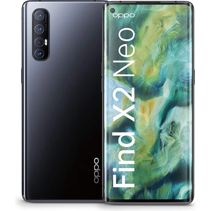 OPPO Find X2 Neo 5G Smartphone 16,5 cm (6,5 Zoll) AMOLED-Display, 256GB interner Speicher, 12GB RAM, ColorOS 7, Moonlight Black