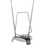 One For All DVB-T-DVB-T2 Indoor-Zimmerantenne - HD-HDTV Fernseher TV Antenne - 0-5 km Reichweite ? 1.5 meter Koaxialkabel - UHF-VHF - Silber - SV9305