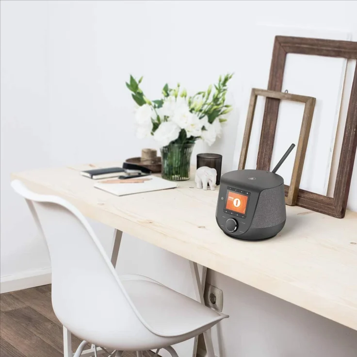 Hama DIR3200SBT Mini Radiowecker mit Bluetooth, WLAN, TFT-Display, grau – Bild 5
