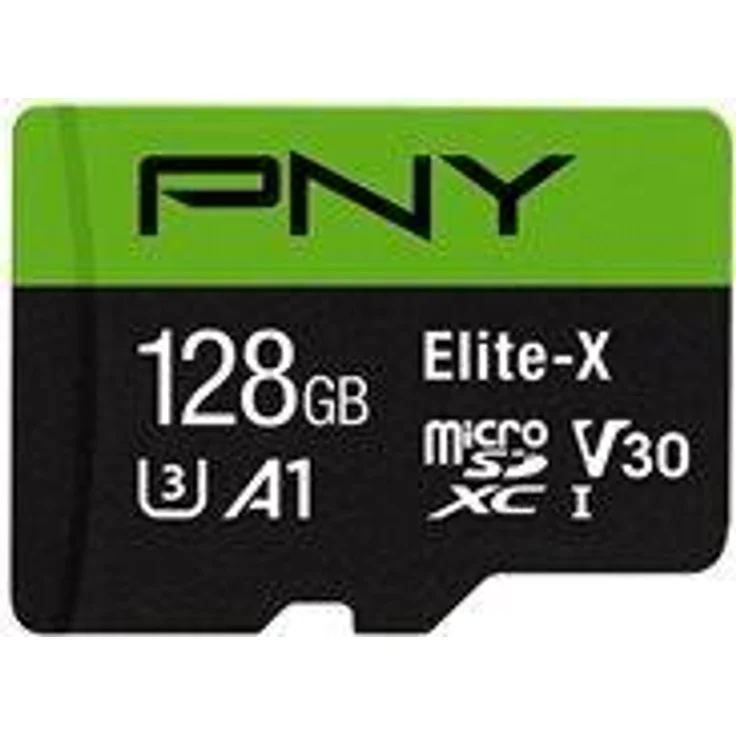 PNY Elite-X Micro SD 128GB Schwarz, Grün