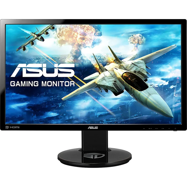 ASUS VG248QE 61 cm (24 Zoll) Gaming Monitor (Full HD, DVI, HDMI, DisplayPort, 1ms Reaktionszeit, 144Hz) schwarz - Preisvergleich – Bild 1