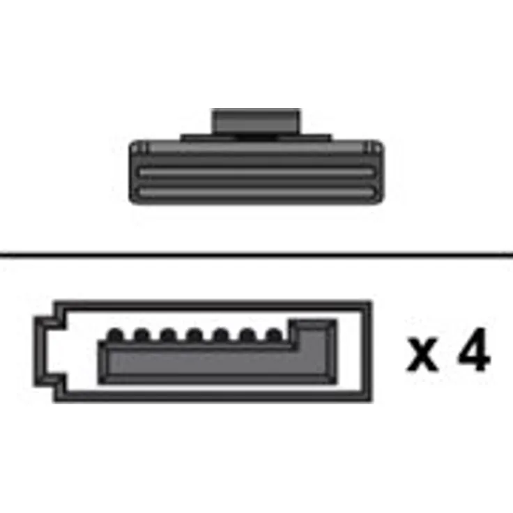 Supermicro CBL-0388L-01 IPASS to 4 SATA Kabel