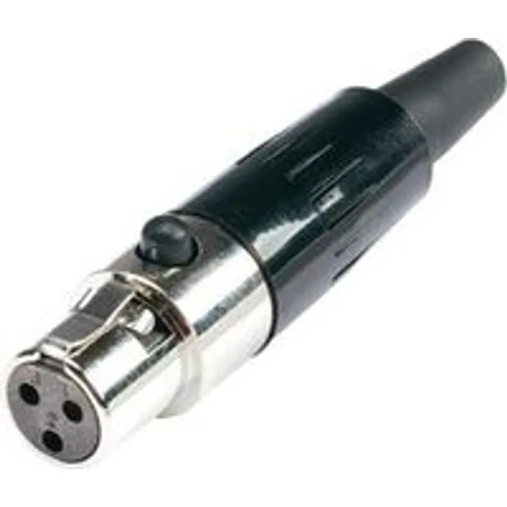 Miniatur-XLR-Steckverbinder Buchse, gerade Polzahl: 3 Silber Hicon HI-XMCF3 1 St. Silber