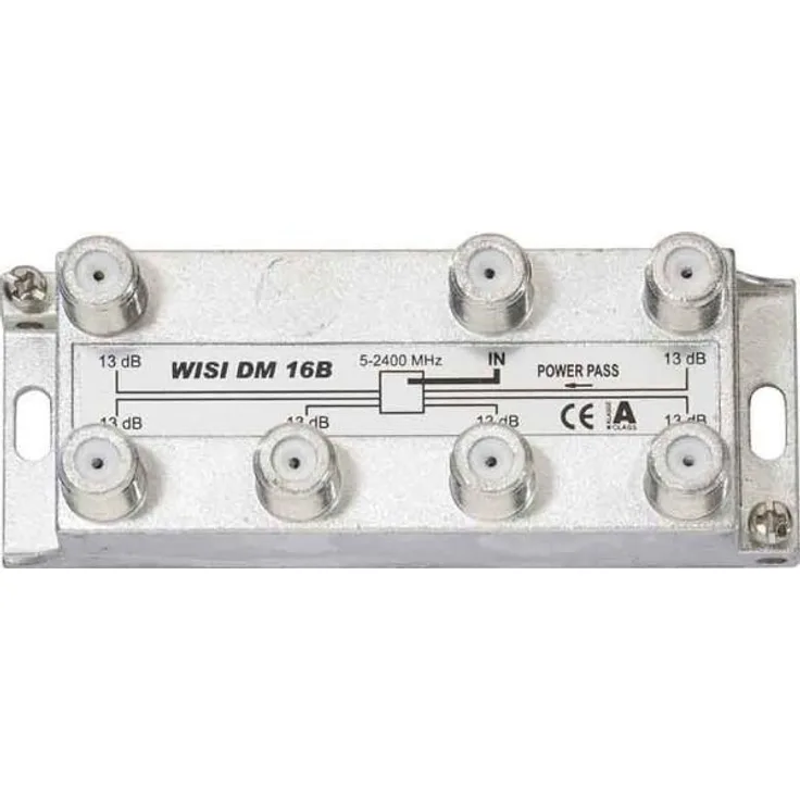 SAT-Verteiler 6-Fach Wisi DM16B, edelstahl