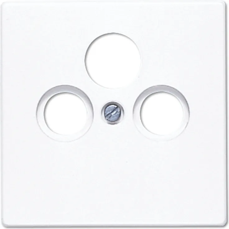 Jung LS990SATWW Abdeckung für SAT-TV-Steckdose, Weiß