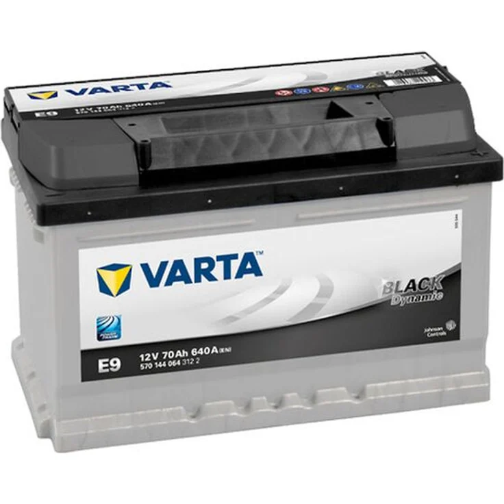 Starterbatterie Varta Schwarz Dynamische 12V 70Ah LB3 E9 - 640A – Bild 1