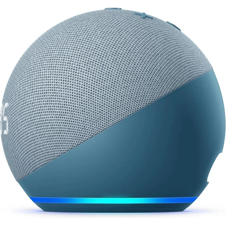 Amazon Echo Dot mit Uhr (4. Generation) Smart Clock für den Nachttisch, mit Alexa, Blaugrau – Bild 10