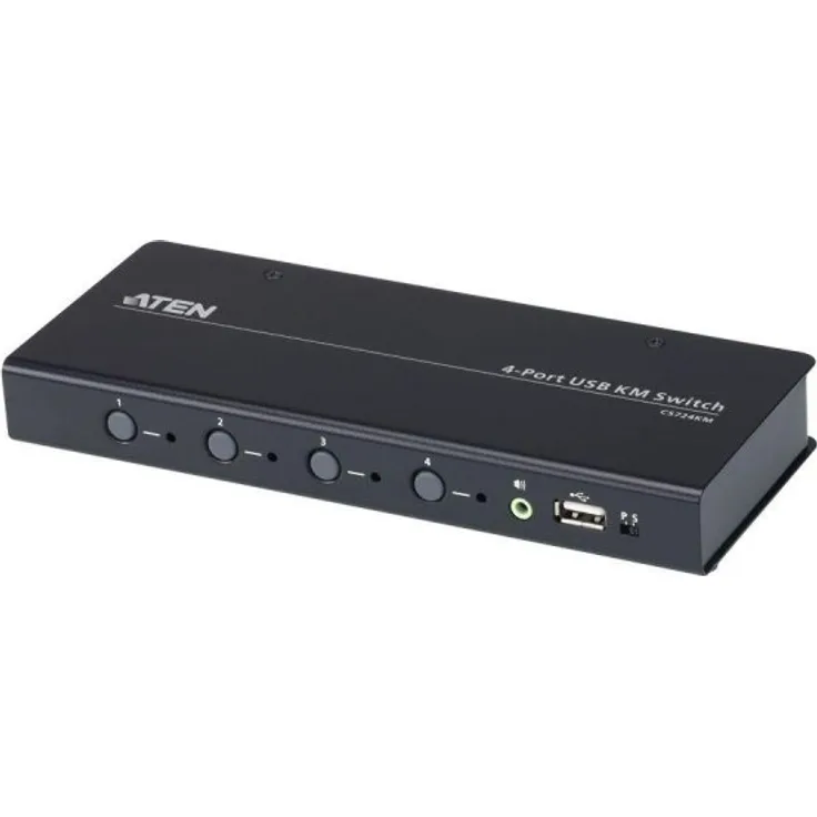ATEN CS724KM 4 Port USB Boundless KM Switch schwarz