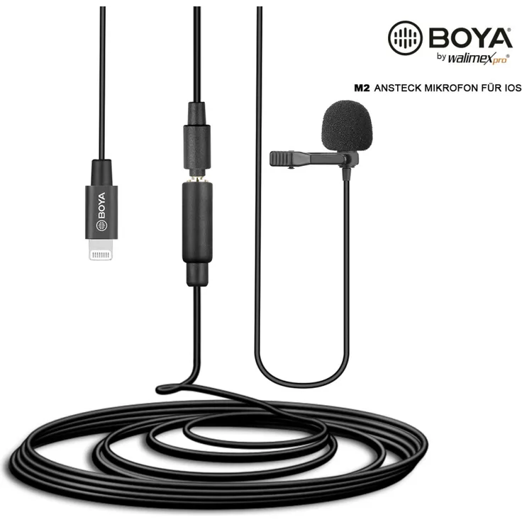 Walimex pro Boya M2 Ansteckmikrofon für iOS