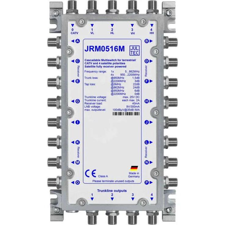 Jultec JRM0516M 5-16 Multischalter ohne Netzteil (kaskadierbar)