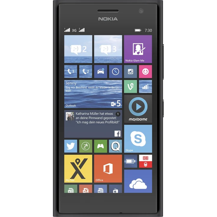 Nokia Lumia 730 Smartphone (4,7 Zoll) Display, 8GB interner Speicher, Windows, Grau