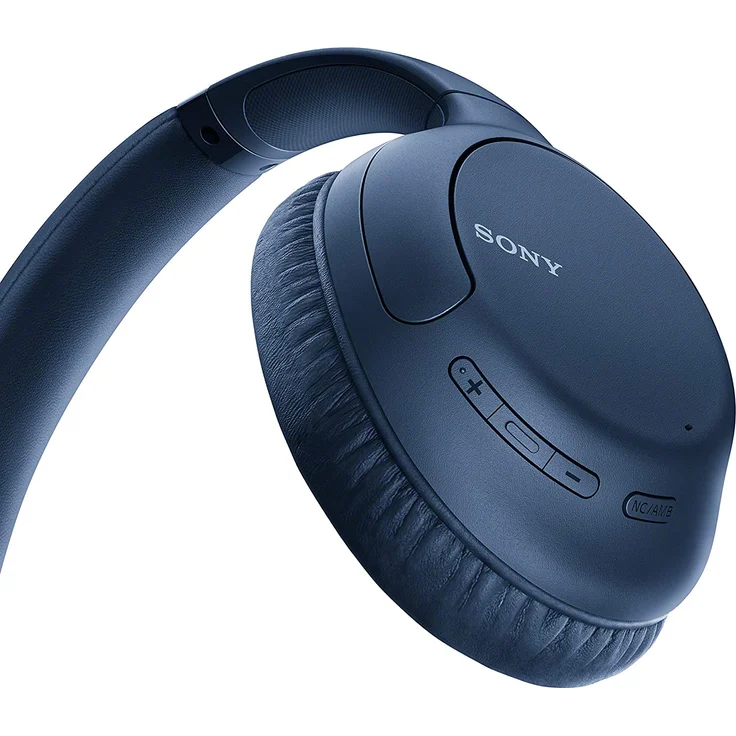 Sony WH-CH710N On-Ear-Kopfhörer, mit Bluetooth, Mikrofon, Noise Cancelling, blau – Bild 2