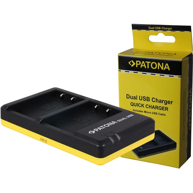 PATONA 1949 - Dual USB Ladegerät für Akku Panasonic DMW BLC12 E