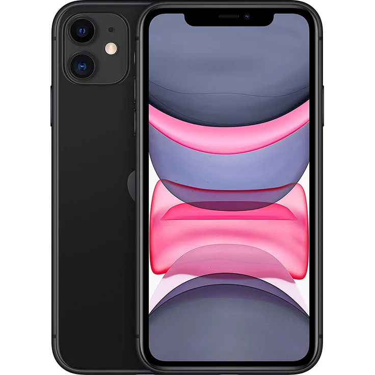 Apple iPhone 11 Smartphone 15,5cm (6,1 Zoll) Liquid Retina HD-Display, 128GB interner Speicher, 4GB RAM, Dual-SIM, iOS, Black