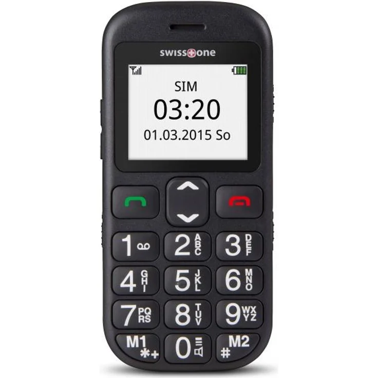 swisstone BBM 320c GSM-Mobiltelefon mit großem beleuchtetem Farbdisplay Schwarz – Bild 3