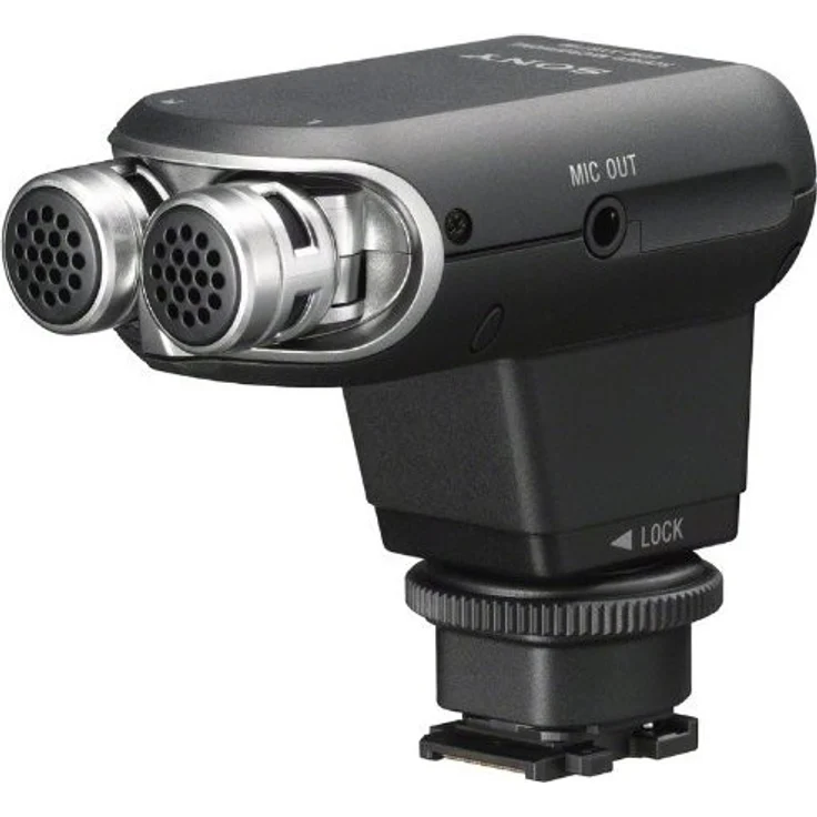 Sony ECM-XYST1M Stereomikrofon für Kameras & Camcorder mit Multi-Interface-Zubehörschuh (120-Grad-Sound, Mikrofonausgang, Vlogging, passend für u.a A9, A7, A6000 Serien, RX100 Serien) schwarz – Bild 1