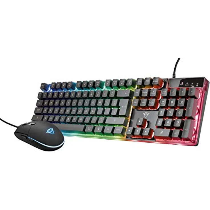 Trust Gaming GXT 838 Azor Gaming Combo - Tastatur-und-Maus-Set - hintergrundbeleuchtet - USB (23289) Deutsches Tastaturlayout QWERTZ – Bild 2