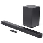 JBL Bar Deep Bass 2.1 Soundbar mit Subwoofer, kabellos/kabelgebunden, geeignet für TV, schwarz (2019)