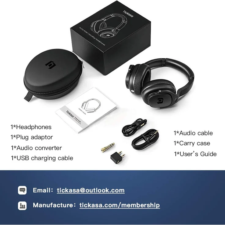 Mobvoi Headphones ANC Kopfhörer Kopfband Schwarz 3,5-mm-Anschluss Bluetooth Mikro-USB (88119-000014) – Bild 7