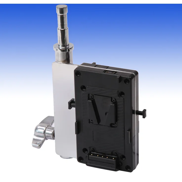 Adapterplatte für 2 V-Mount 14,8V Batterien zum Speisen einer LED mit 20 - 33,6V